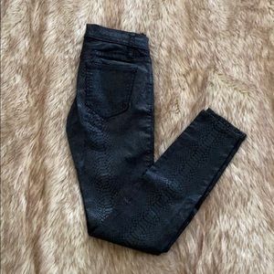 Bebe Snakeskin Icon Skinny Jeans